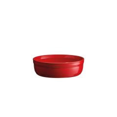 Emile Henry Fırın Kabı Yuvarlak Creme Brulee 12 Cm Kırmızı