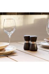 Crush Grind Kyoto Tuz Ve Karabiber Değirmeni 10 Cm Ash-Koyu Kahve