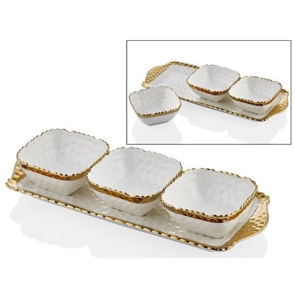 Lamedore White Gold 3Lü Kahvaltılık Seti -STV-028