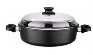 Amt Döküm Derin Tencere 20 Cm Cam Kapaklı