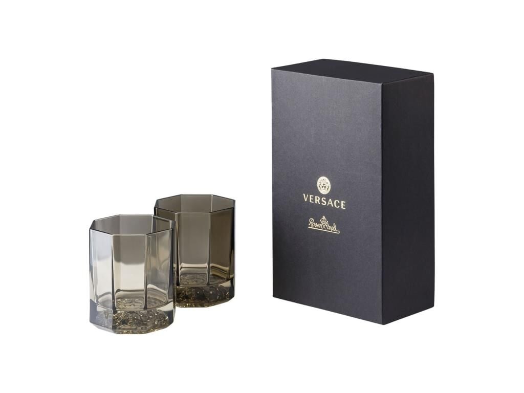 Versace Viski Bardağı 2 Li Set Medusa Lumiere Haze