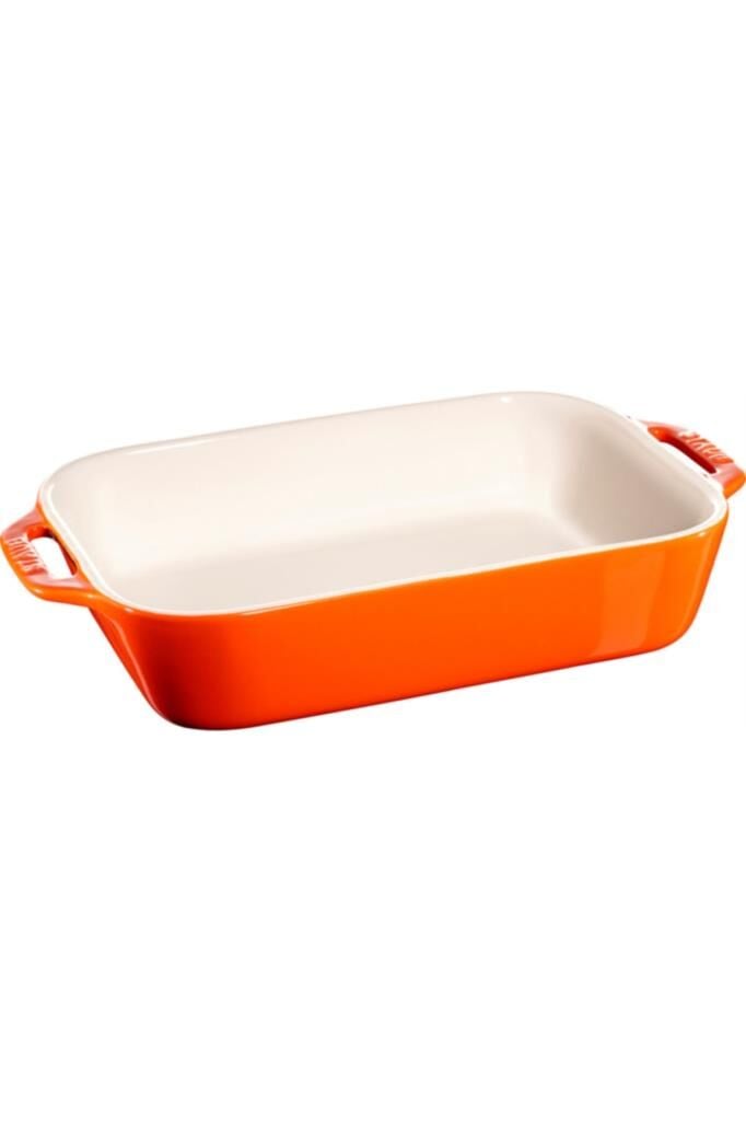 Staub Ceramique Fırın Kabı | Seramik | 27 X 20 Cm | Turuncu