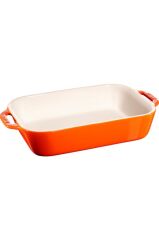 Staub Ceramique Fırın Kabı | Seramik | 27 X 20 Cm | Turuncu