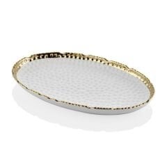 Lamedore White Gold Elips Büyük Tabak -STV-020