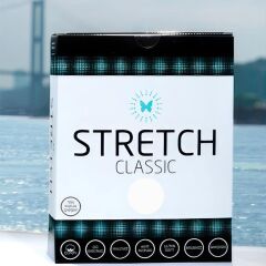 Stretch Tek Kişilik Lastikli Çarşaf Beyaz