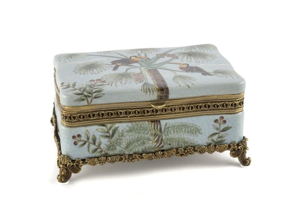 Mikasa Moor Polly Mavi Porselen Dik Kutu 23x16x11cm