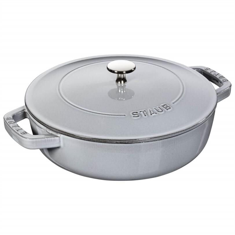 Staub Döküm Demir Sote Tenceresi Chistera | Döküm Demir | 28 Cm | Trüf Beyazı