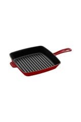 Staub Döküm Demir Amerikan Izgara Tava | Döküm Demir | 26 Cm | Kiraz