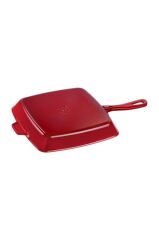 Staub Döküm Demir Amerikan Izgara Tava | Döküm Demir | 26 Cm | Kiraz