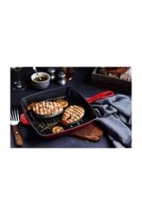 Staub Döküm Demir Amerikan Izgara Tava | Döküm Demir | 26 Cm | Kiraz