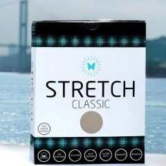 Stretch Tek Kişilik Lastikli Çarşaf Taş Rengi