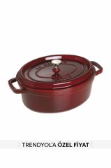 Staub La Cocotte Döküm Tencere | Bordo | 29 Cm | 4,25 L | Oval