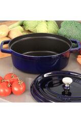 Staub La Cocotte Döküm Tencere | Koyu Mavi | 27 Cm | 3,25 L | Oval