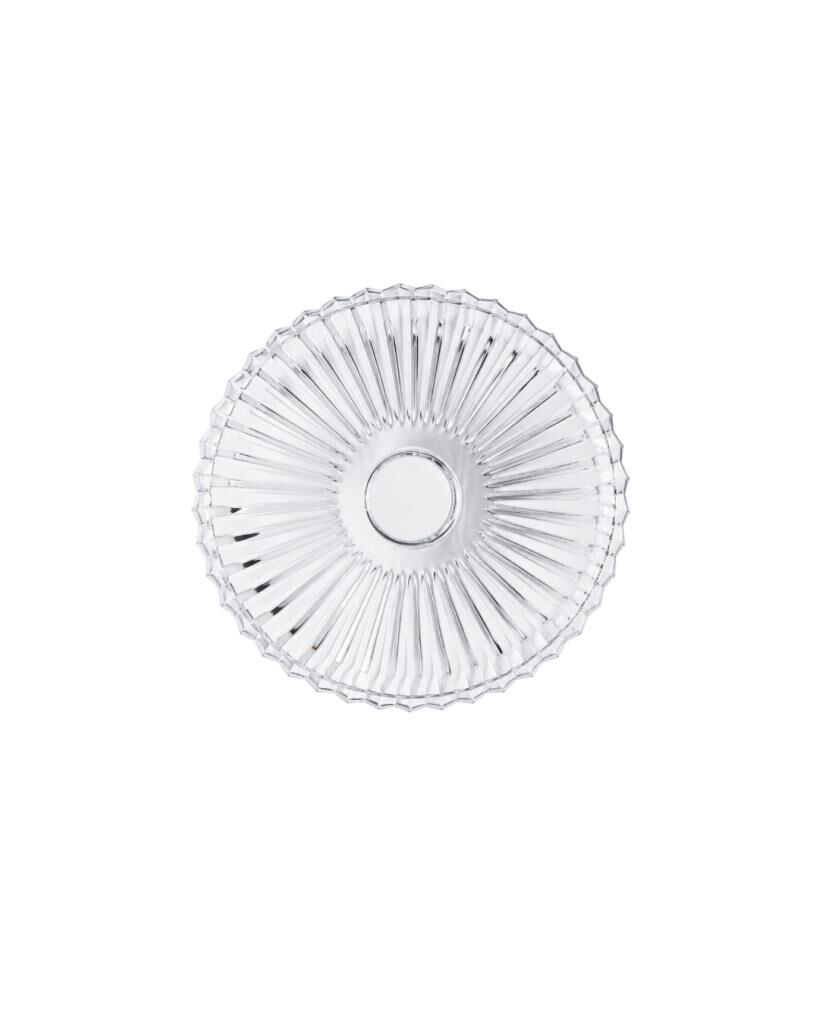 Royking Yuvarlak Cam Sunum Tabağı 20cm Şeffaf