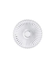 Royking Yuvarlak Cam Sunum Tabağı 20cm Şeffaf
