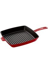 Staub Döküm Demir Amerikan Izgara Tava | Döküm Demir | 30 Cm | Kiraz