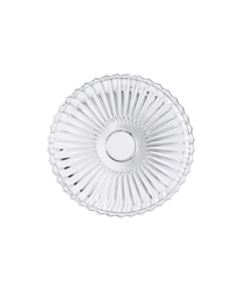 Royking Yuvarlak Cam Sunum Tabağı 27cm Şeffaf