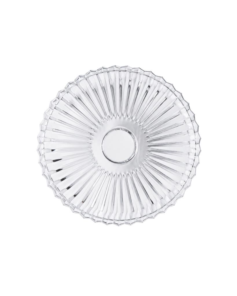 Royking Yuvarlak Cam Sunum Tabağı 33cm Şeffaf