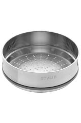 Staub La Cocotte Döküm Tencere Buharlı Pişirici İle | Siyah | 26 Cm | 5,25 L | Yuvarlak