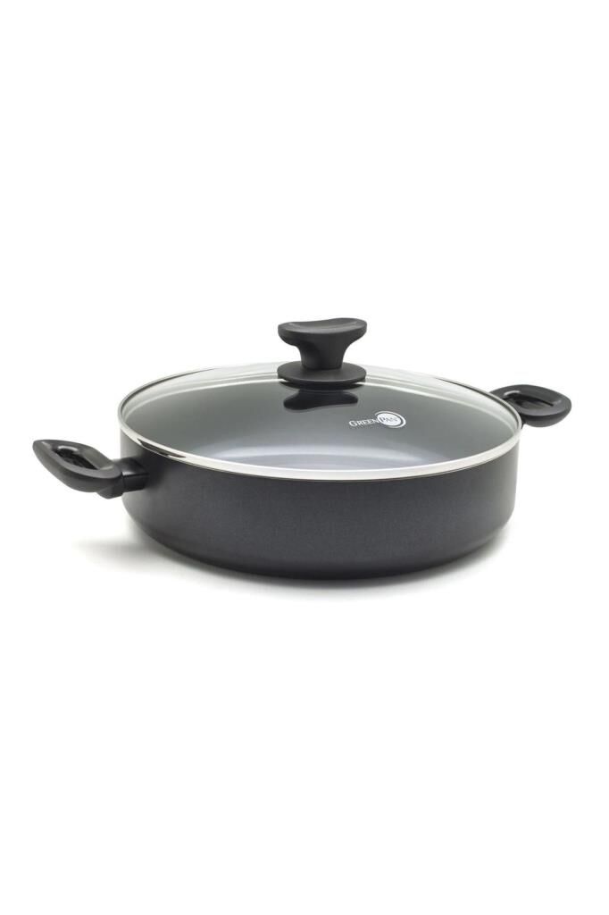 Greenpan Torino Thermolon Seramik Yapıştırmaz 28Cm Basık Tencere