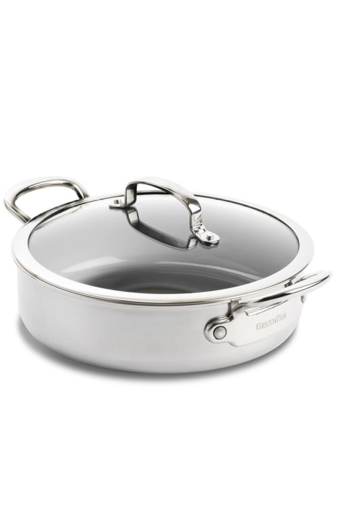 Greenpan Premiere Thermolon Seramik Yapıştırmaz 26Cm Basık Tencere