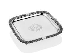 Lamedore Halatlı Kare Tepsi 19x19x4cm