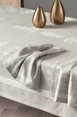 Sarev Minerva Bej Pamuk-Keten 2'Li Peçete 45*45 Cm