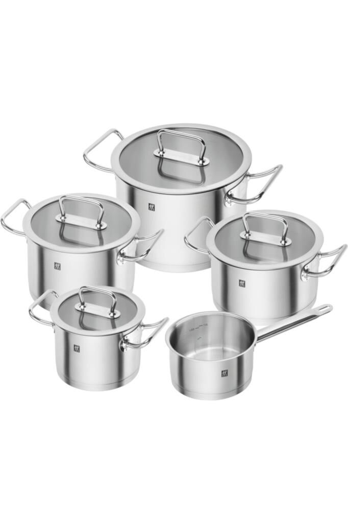 Zwilling Pro Tencere Seti | 18/10 Paslanmaz Çelik | 5-Parça