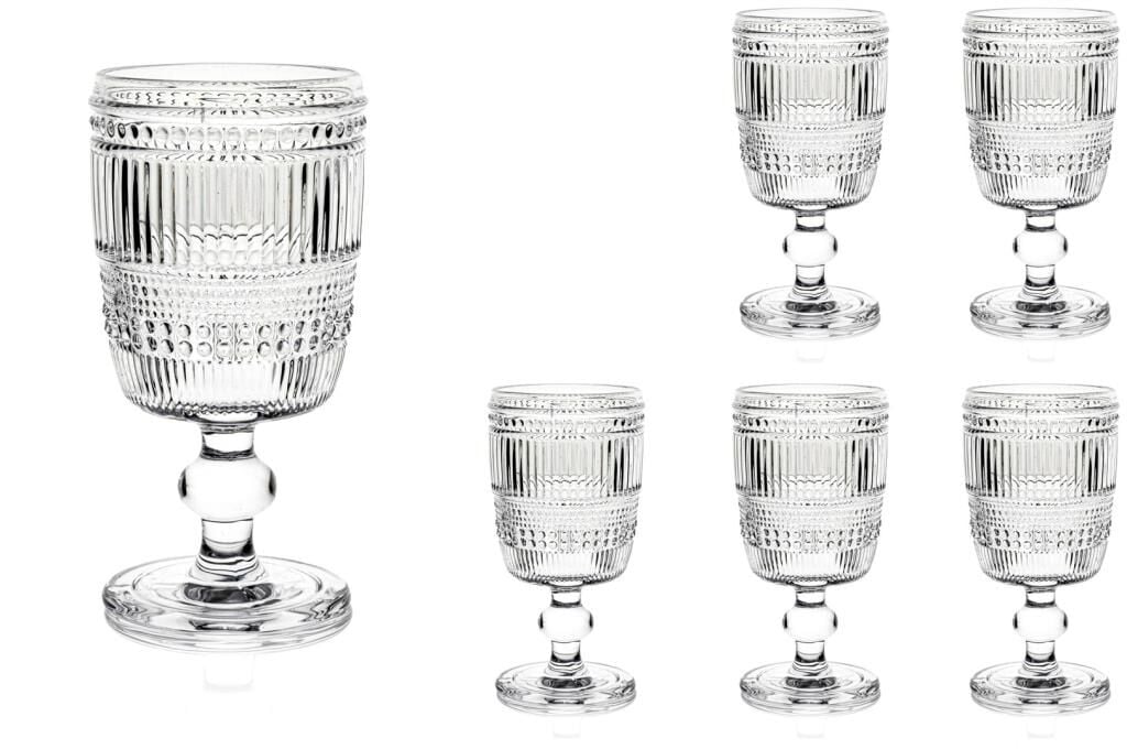 Mikasa Moor Retro Dalga 6lı Ayaklı Cam Bardak 310ml