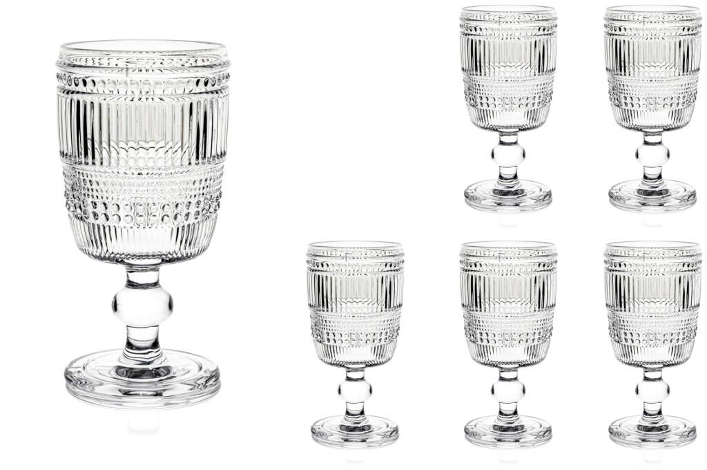 Mikasa Moor Retro Dalga 6lı Ayaklı Cam Bardak 310ml