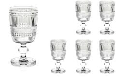 Mikasa Moor Retro Dalga 6lı Ayaklı Cam Bardak 310ml