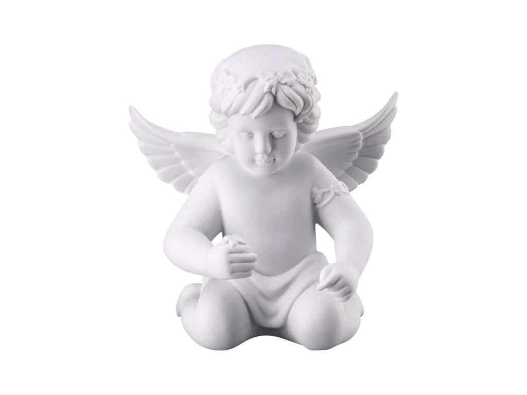 Rosenthal Angel with Floral Wreath 14 cm