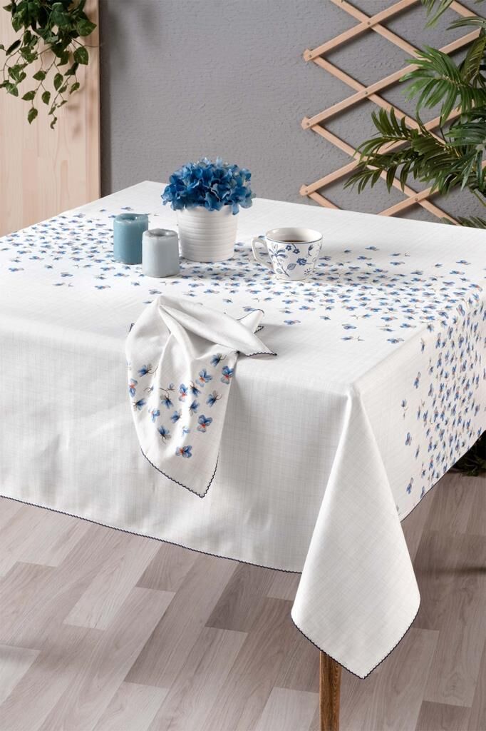 Sarev Leslie Mavi Masa Örtüsü 160*240 Cm