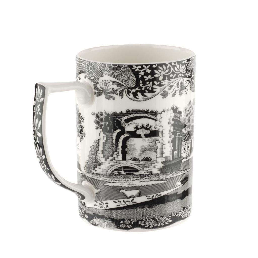 Spode Black Italıan  Kupa 340 Ml