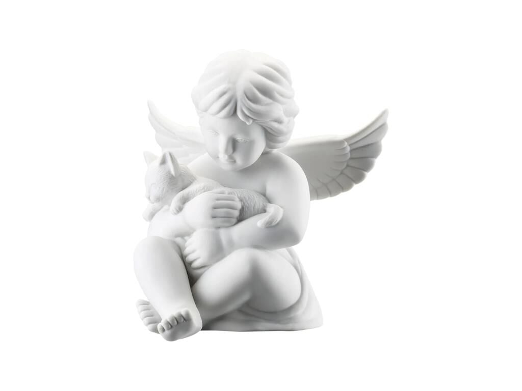 Rosenthal Angel with Cat 14 cm