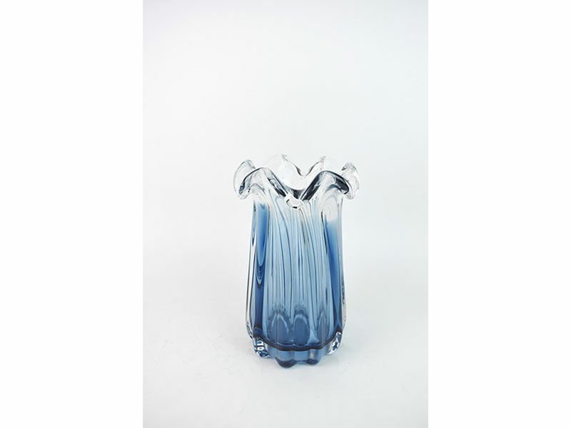 Lamedore Fold Küçük Boy Blue Vazo 13x13x21cm