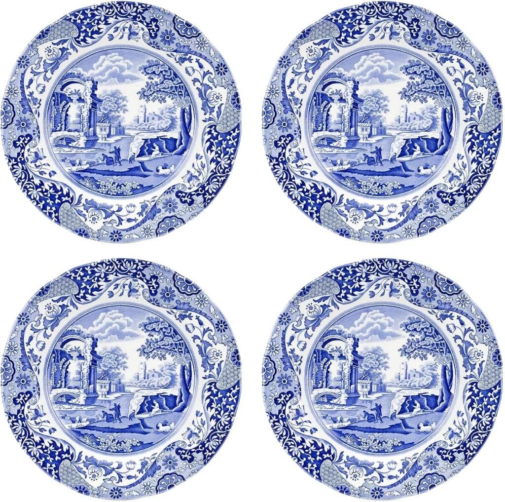 Spode Blue Italıan 4Lu  27 Cm Tabak Seti