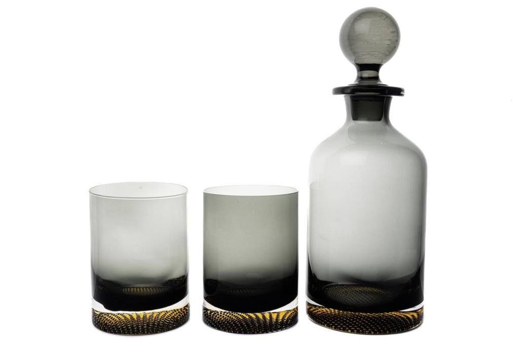 Mikasa Moor Füme Gold Viski Seti- 3 Parça