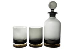 Mikasa Moor Füme Gold Viski Seti- 3 Parça