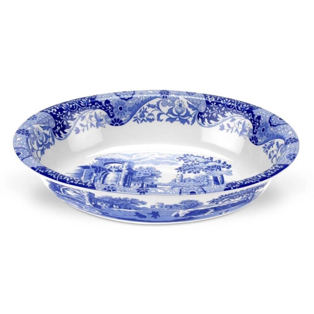 Spode Blue Italian 28 Cm Oval Çukur Sunum Tabağı