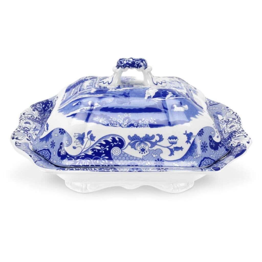 Spode Blue Italian 30 Cm Kapaklı Sunum Tabağı