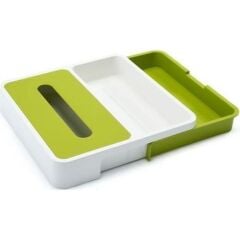 Joseph Joseph 85043 Genişletilebilir Çekmece Düzenleyicisi Beyaz - Yeşil