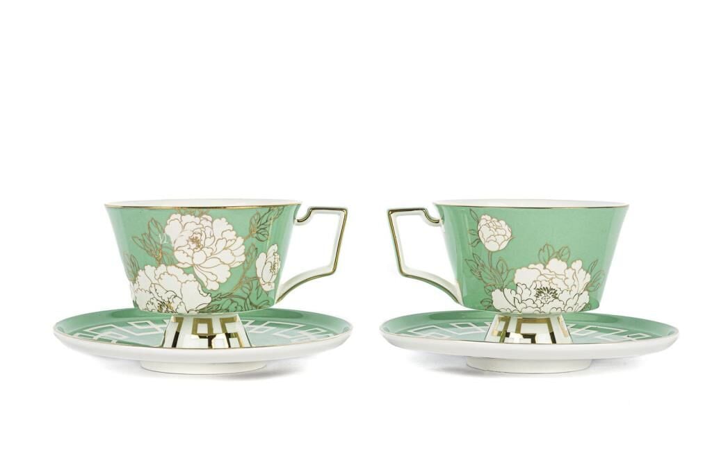 Mikasa Moor Peonia Yeşil 2li Çay Fincanı Seti 240cc