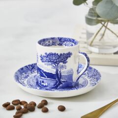 Spode Blue Italıan 4Lu Kahve Fıncanı Seti 90 Ml