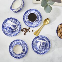 Spode Blue Italıan 4Lu Kahve Fıncanı Seti 90 Ml