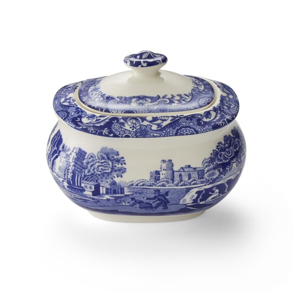 Spode Blue Italıan 250 Ml Kapaklı Şekerlik (Co)