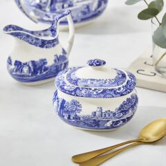 Spode Blue Italıan 250 Ml Kapaklı Şekerlik (Co)
