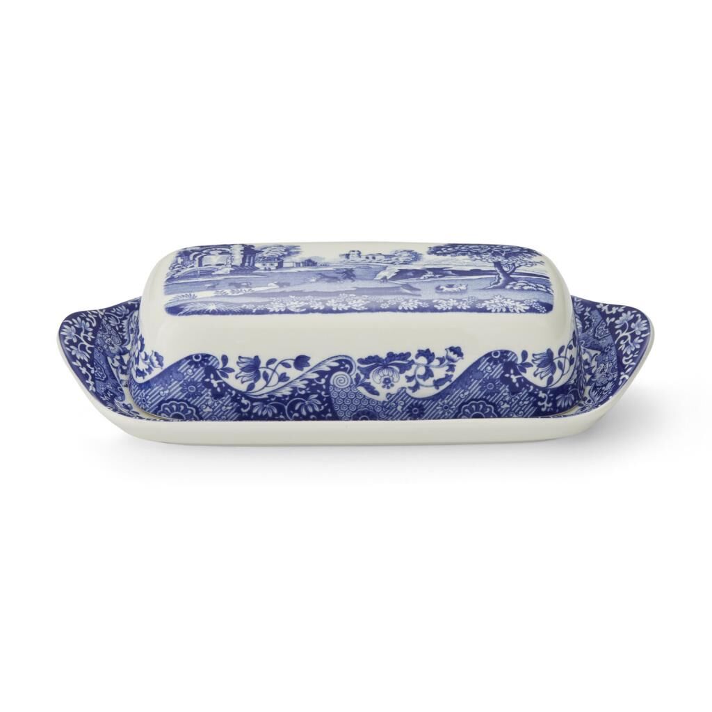 Spode Blue Italıan 20 Cm Kapaklı Tereyağlık