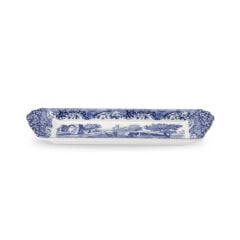 Spode Blue Italian 23 Cm Porselen Dikdörtgen Tepsi