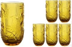 Mikasa Moor Amber Kuş Dekorlu 6Lı Meşrubat Bardağı 8X14CM